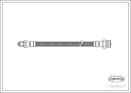 FLEXIBLE DE FREIN NISSAN VANETTE  0705