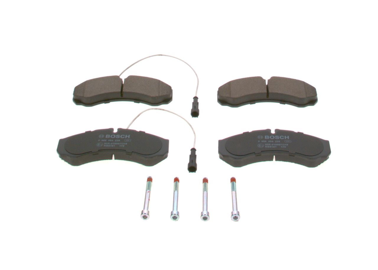 BOSCH 0 986 494 239 Brake Pad Set, disc brake