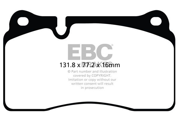 EBC Brakes DP42070R - Bremsbelagsatz, Scheibenbremse
