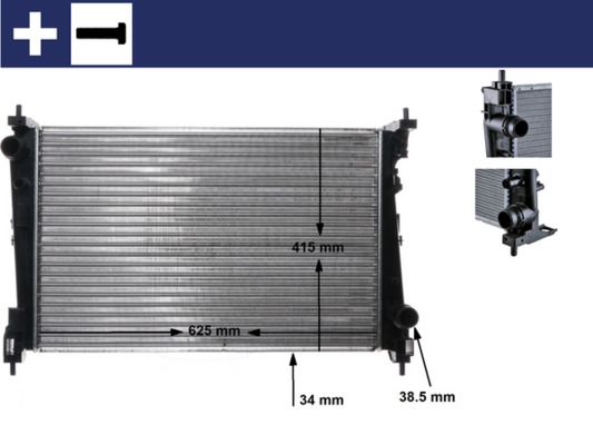 CR 1112 000S MAHLE BEHR hűtő, motorhűtés
