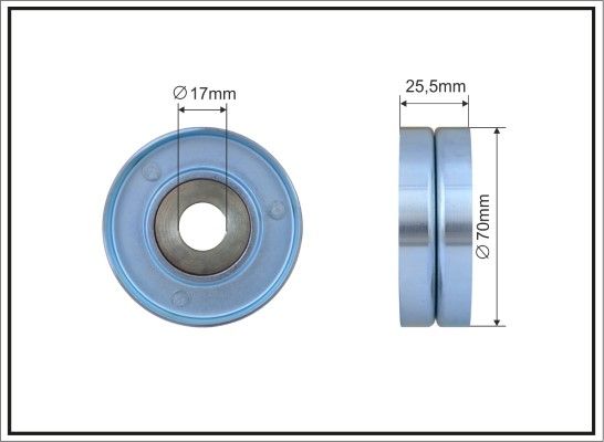 Tensioner Pulley, V-ribbed belt 255-00