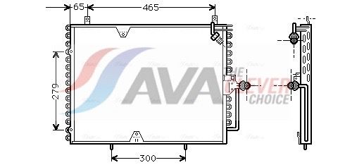 MS5170 AVA QUALITY COOLING kondenzátor, klíma
