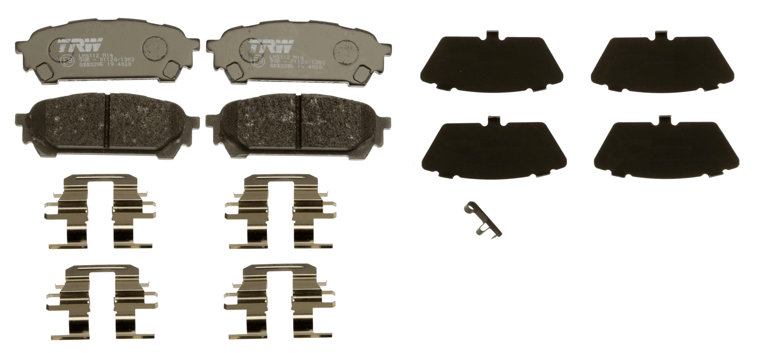 TRW DISC BRAKE PADS - TecDoc 2