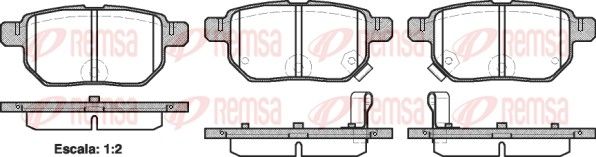 Brake Pad Set, disc brake 1286.02