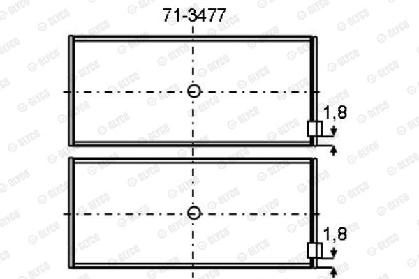 71-3477 GLYCO csapágy