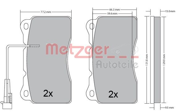 Brake Pad Set, disc brake 1170496