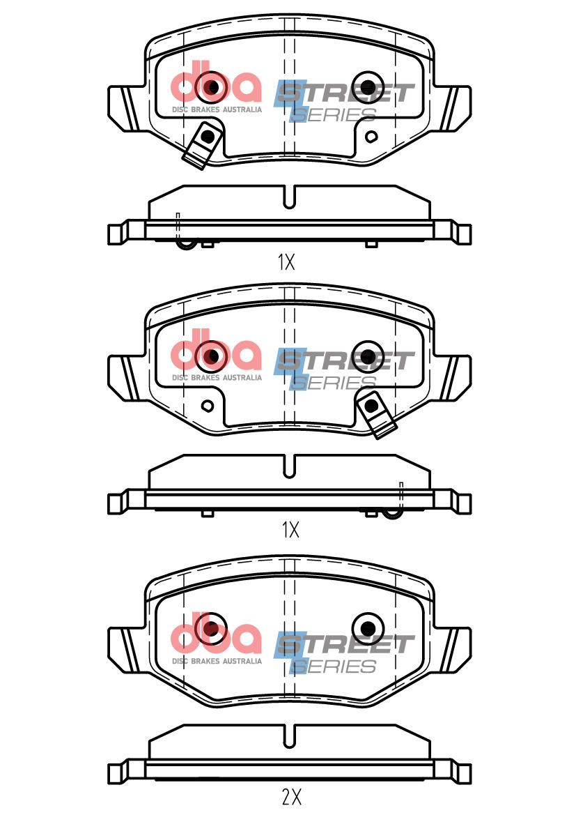 DBA SS STREET SERIES BRAKE PADS [ Haval Jolion 2021 On R ] - TecDoc Only