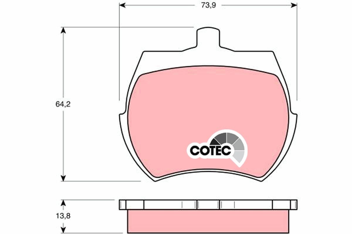 Brake Pad Set, disc brake GDB332