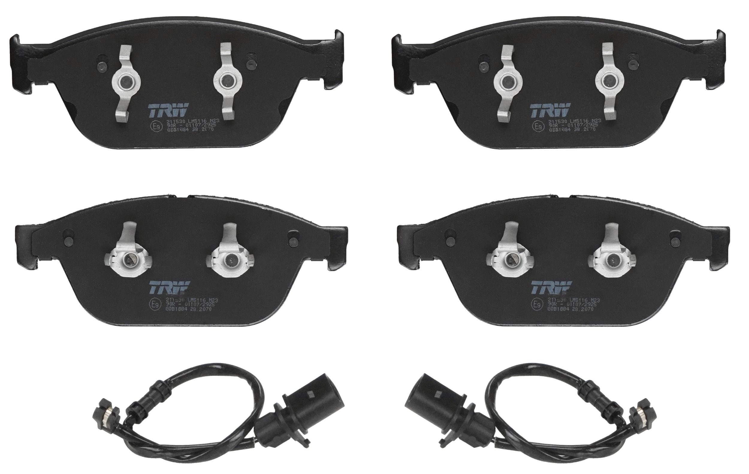 TRW DISC BRAKE PADS - TecDoc 2