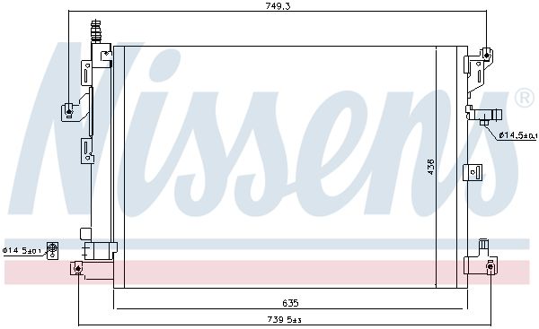 940089 NISSENS kondenzátor, klíma