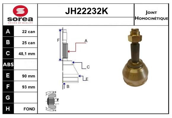 KIT CV JOINT AVEC KR053 - RITMO