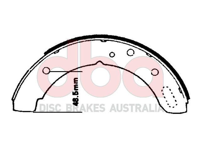 Street Series Brake Shoes [Trailer 228.6mm] - TecDoc Only