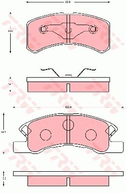TRW DISC BRAKE PADS - TecDoc Only