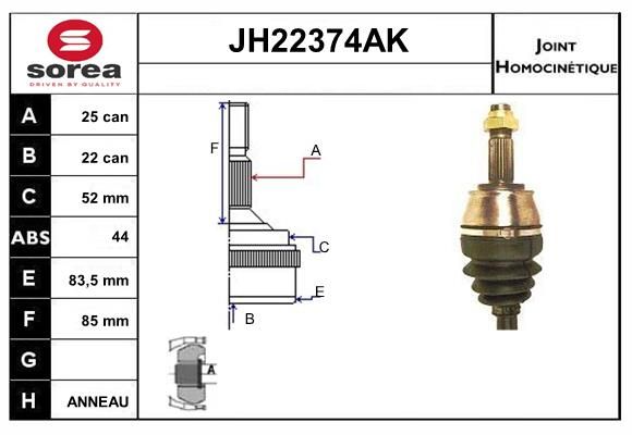 KIT CV JOINT AVEC KR049 - MAREA