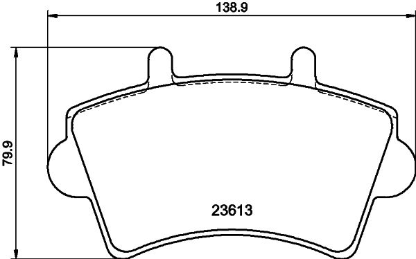 Brake Pad Set, disc brake 8DB 355 010-021