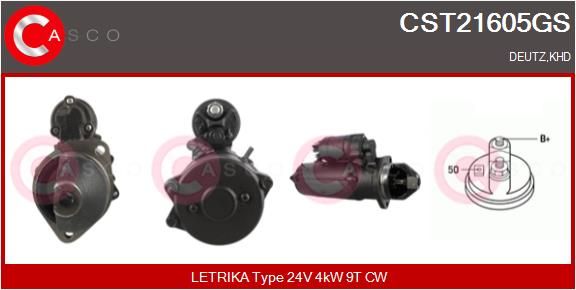 CST21605GS CASCO Genuine önindító