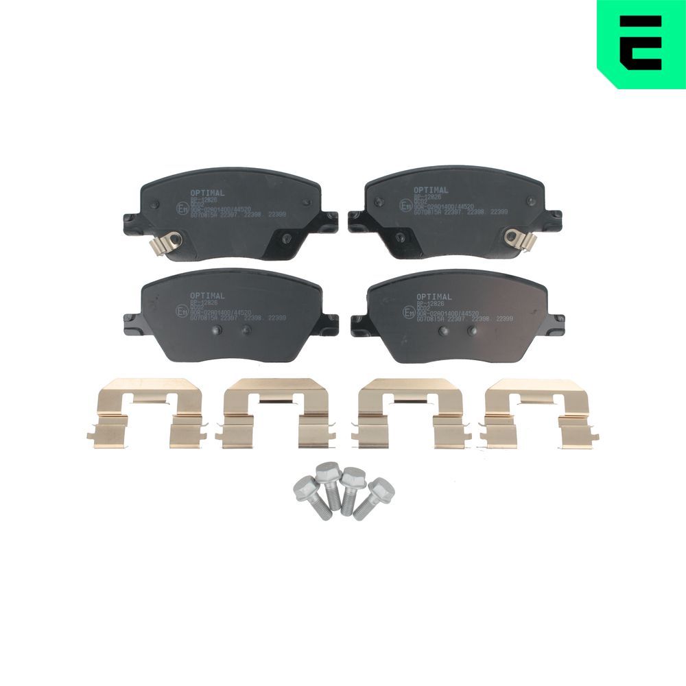 Bremsbelagsatz, Scheibenbremse