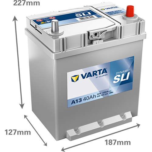 VARTA BLUE dynamic A13 12V 40Ah 330A/EN gef&uuml;llt