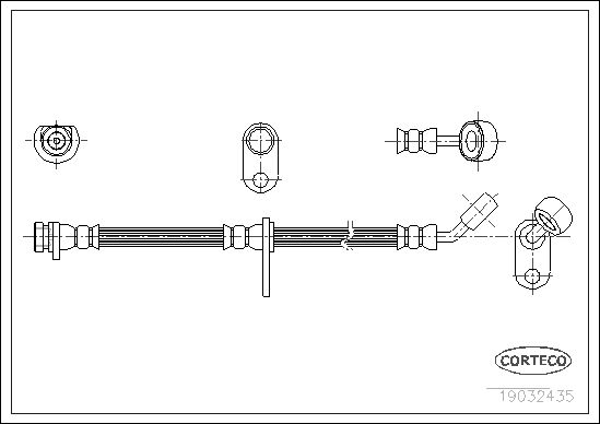 FLEXIBLE DE FREIN HONDA CIVIC IV  0705