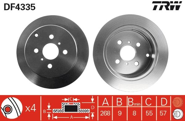 PAIRE DE DISQUES  9900