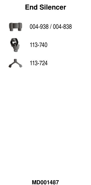 MD001487 FA1 hátsó hangtompító