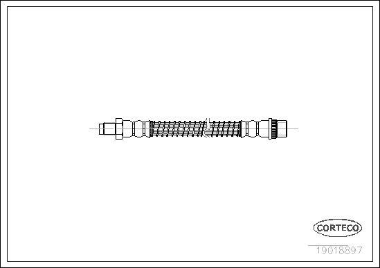 FLEXIBLE DE FREIN PEUGEOT 605-60  0705