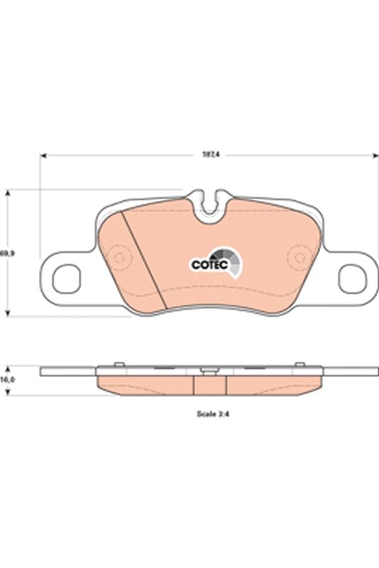 Brake Pad Set, disc brake GDB1849