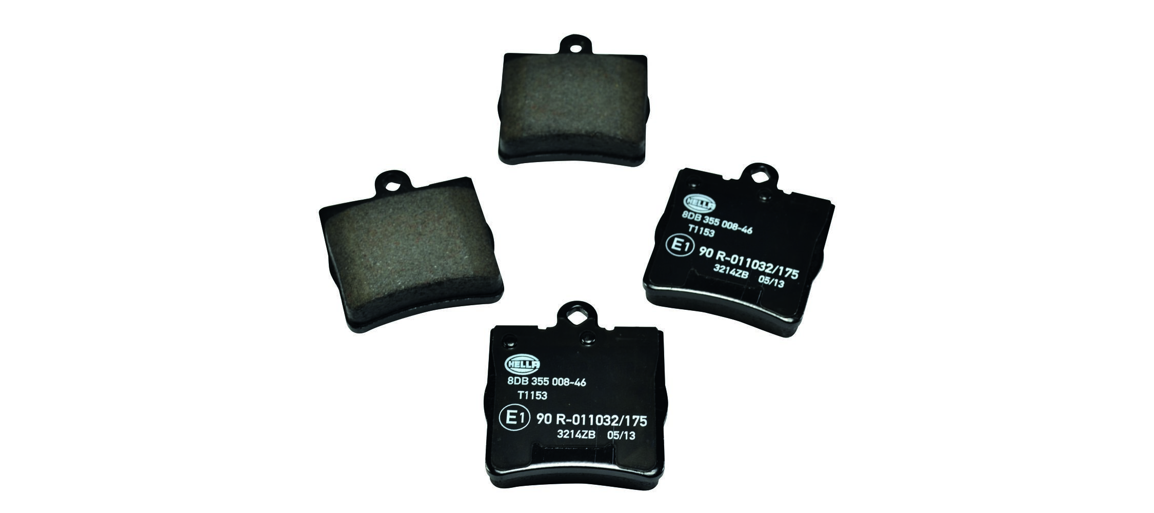 HELLA 8DB 355 008-461 - Bremsbelagsatz, Scheibenbremse