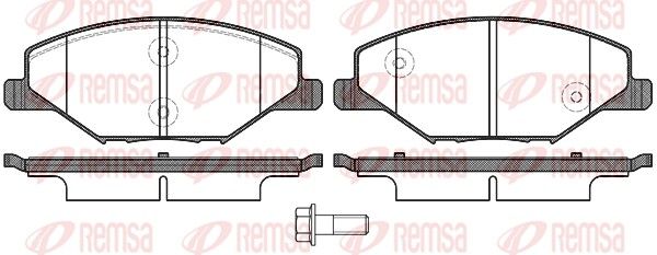 Brake Pad Set, disc brake 1553.00