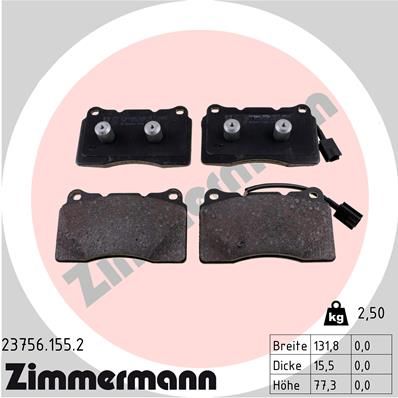 Brake Pad Set, disc brake 23756.155.2