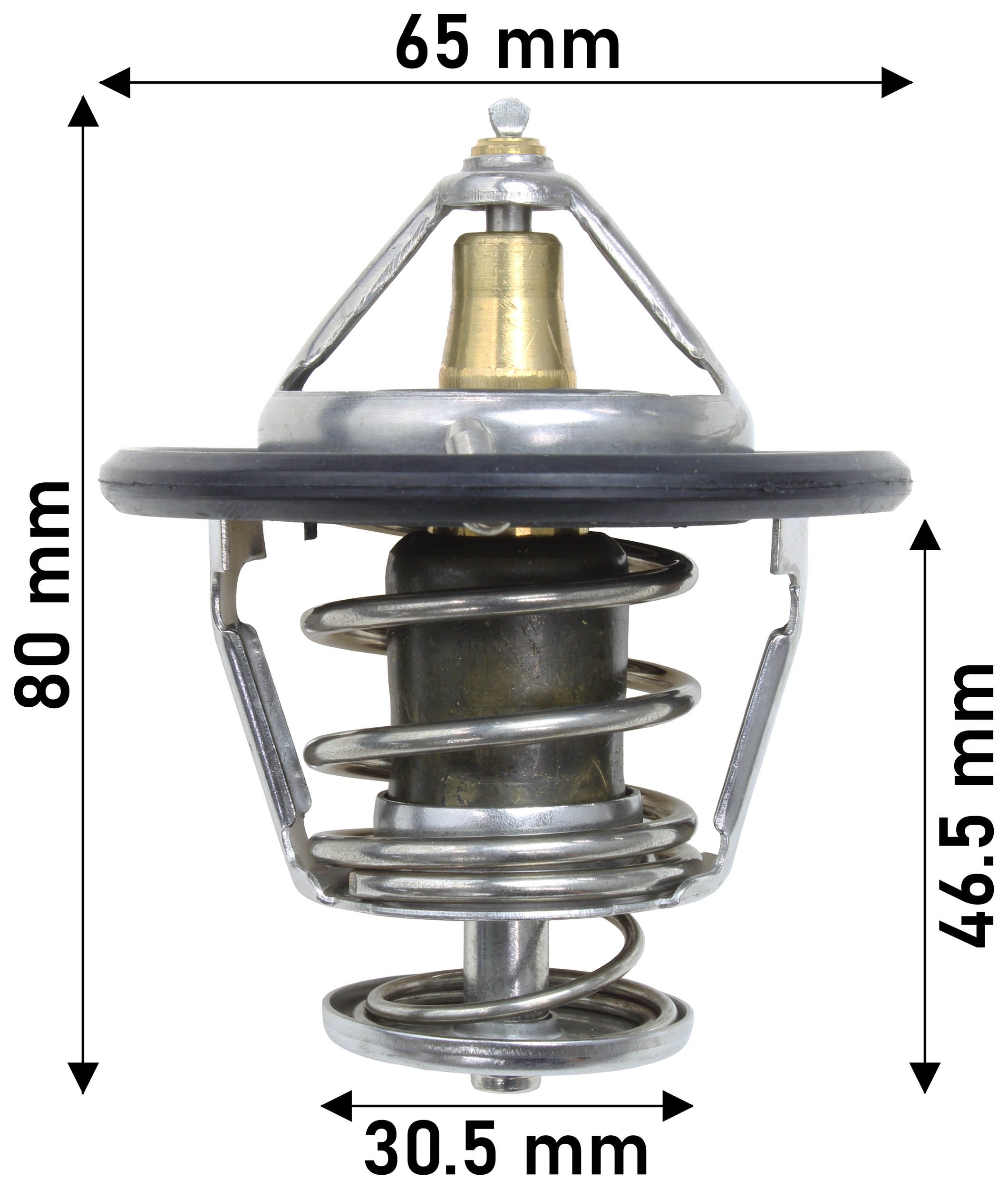 THERMOSTAT 60.5MM DIA 82C HYUNDAI/KIA - TecDoc Only