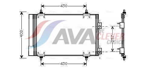 AVA Clever Choice CNA5231D - Kondensator, Klimaanlage