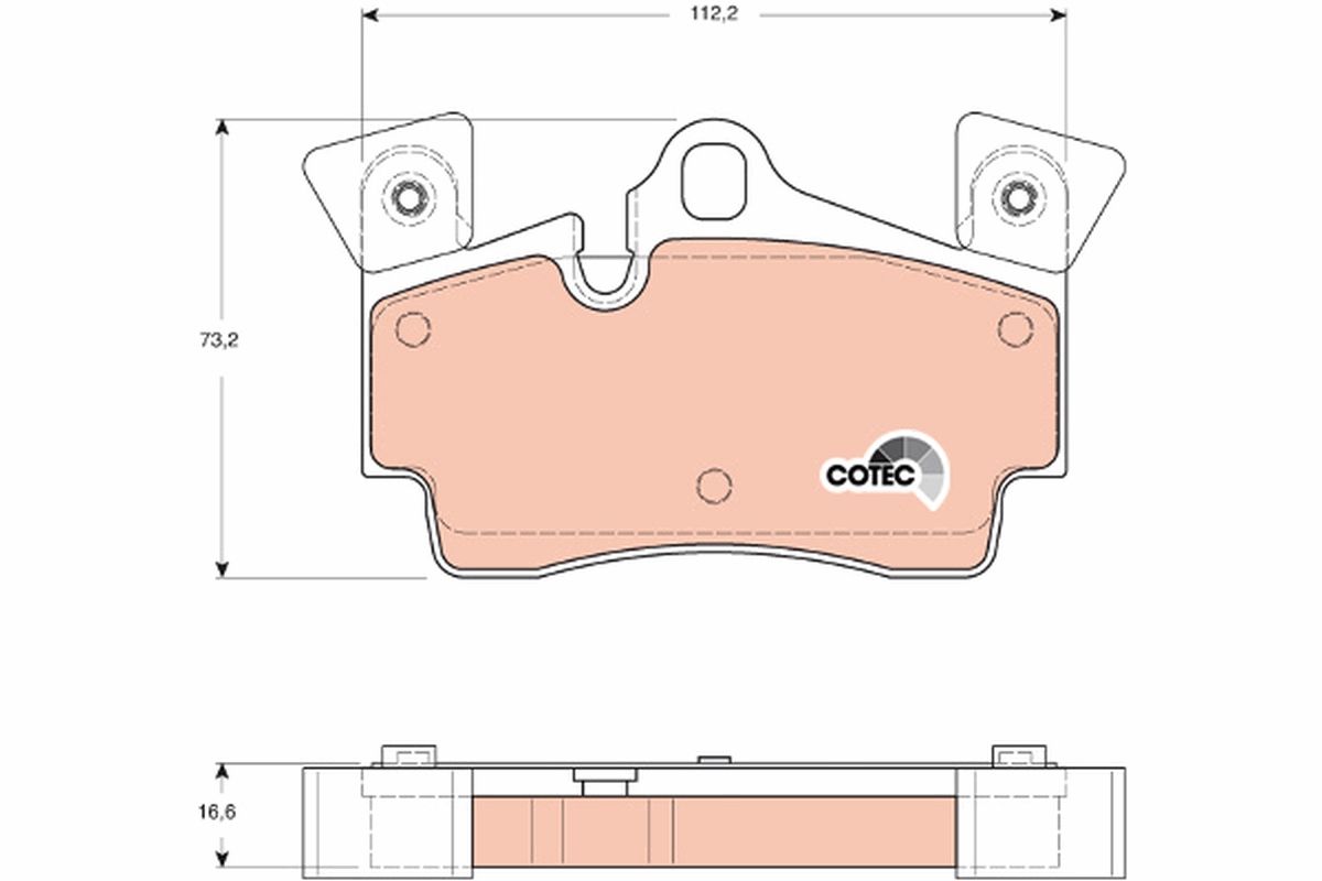 Brake Pad Set, disc brake GDB1652