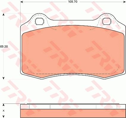 TRW DISC BRAKE PADS - TecDoc Only