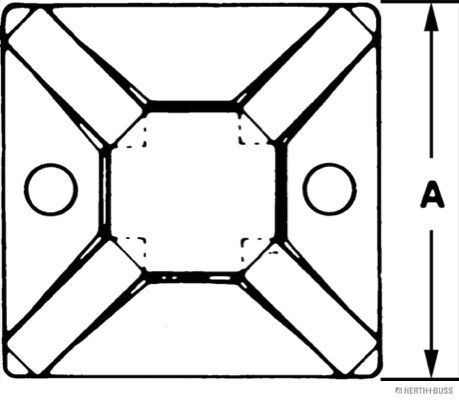 Befestigungssockel, Kabelbinder Befestigungssockel, Kabelbinder