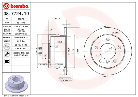 Brake Disc 08.7724.10