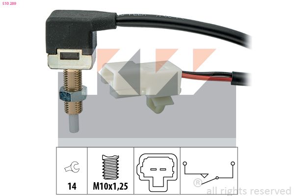 510 289 KW Made in Italy - OE Equivalent Kapcsoló, kuplungműködtetés (motorvezérlés)