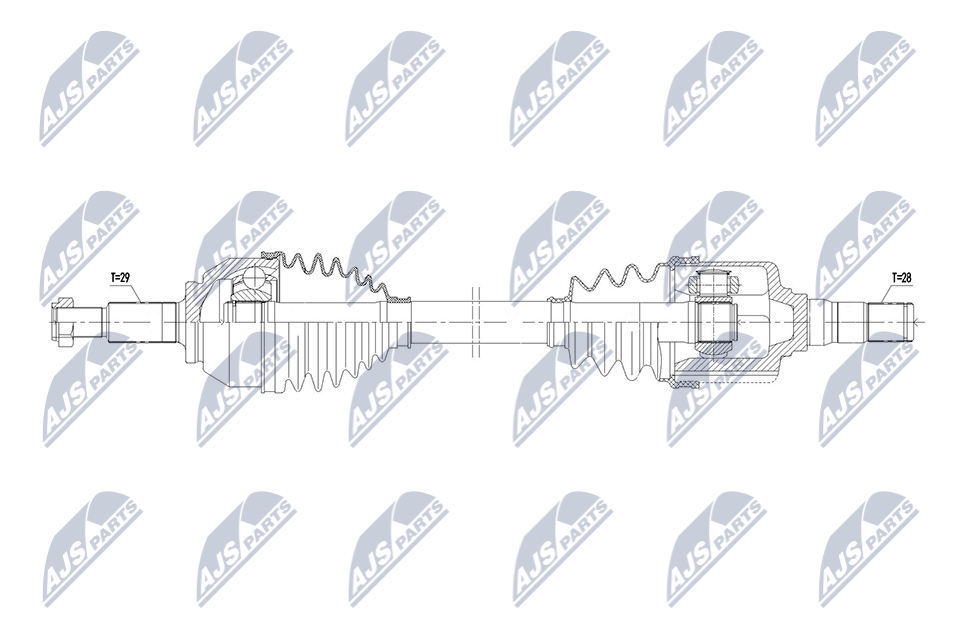 NTY NPW-RE-206 Antriebswelle