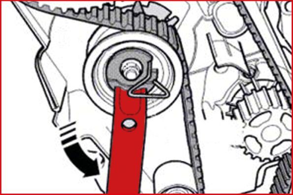 Schlüssel, Zahnriemenspannung Schlüssel, Zahnriemenspannung