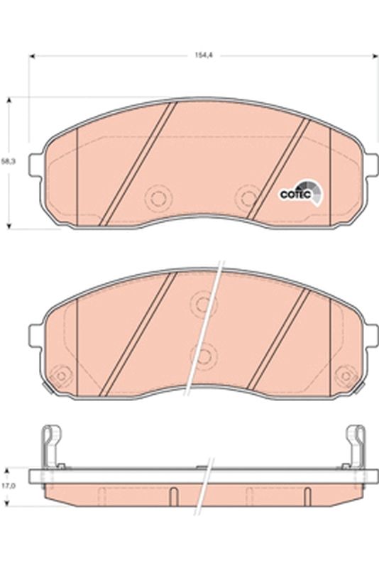 Brake Pad Set, disc brake GDB3433