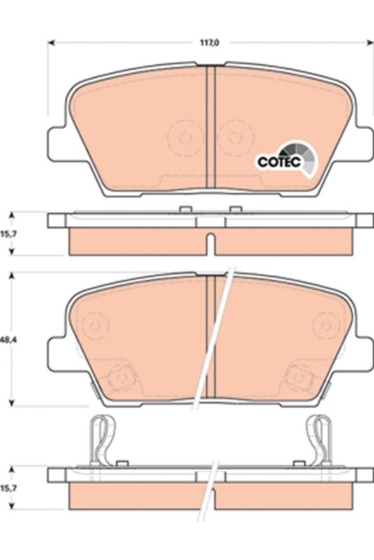 Brake Pad Set, disc brake GDB3499