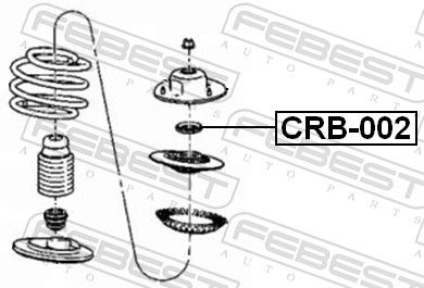 frikcinis guolis, pakabos statramsčio atramos montavimas