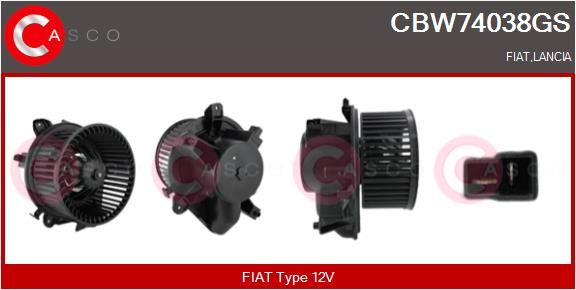 CBW74038GS CASCO Genuine Utastér-ventilátor