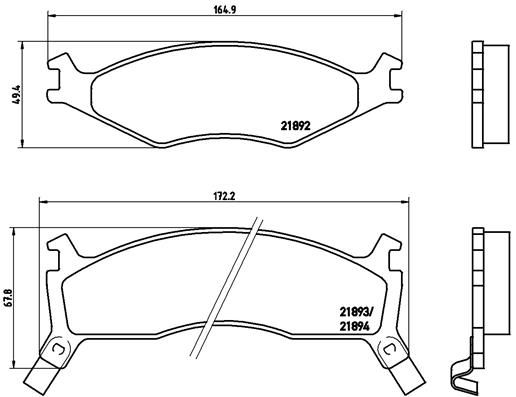 Brake Pad Set, disc brake P 30 006