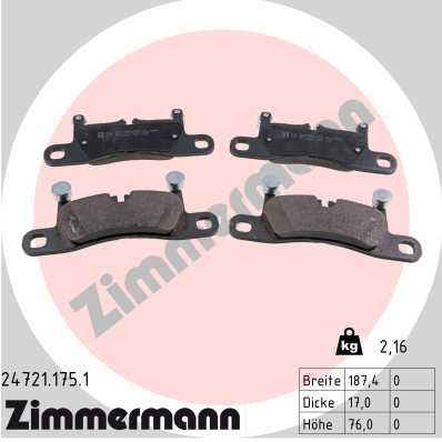 Brake Pad Set, disc brake 24721.175.1