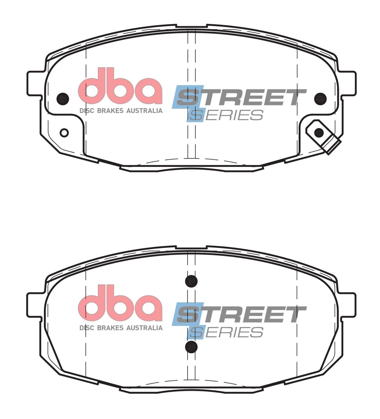 DBA SS STREET SERIES BRAKE PADS [ Hyundai & Kia 2005-2014 F ] - TecDoc Only