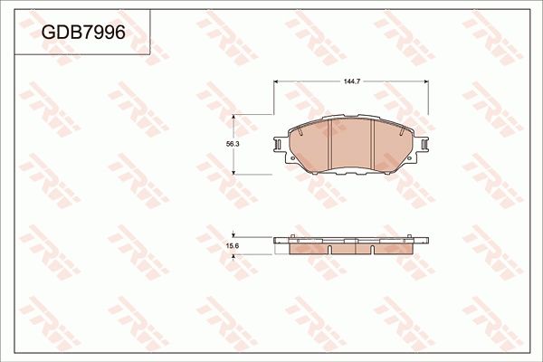 TRW DISC BRAKE PADS - TecDoc Only