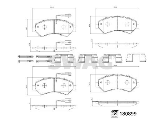 Brake Pad Set, disc brake 33 10 7998