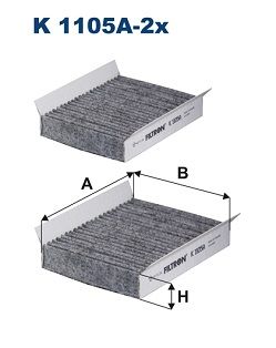 Filter, cabin air K 1105A-2x