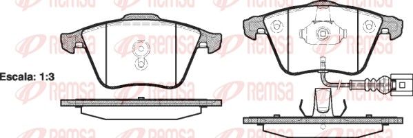 Premium Front Brake Pad Set Premium Front Brake Pad Set